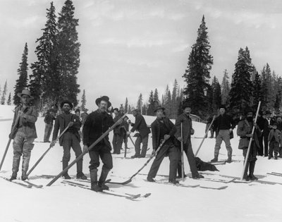 A Ski Brigade by Detroit Publishing Co.